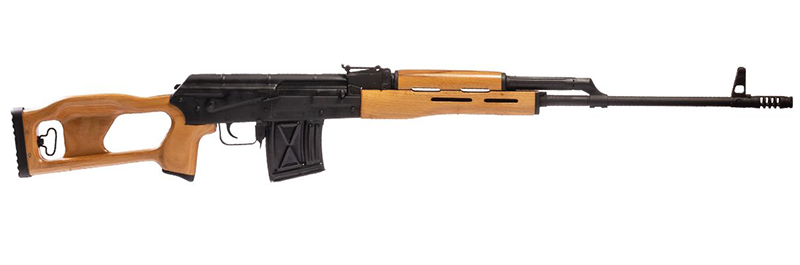 PSL 54, 7.62x54r, 24.5", 10rd, skele wood stock