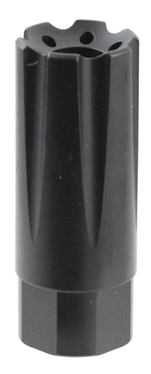 TacFire MZ10209MM Linear Compensator Black Nitride Steel with 1/2"-36 tpi Threads, 2.26" OAL, 0.87" Diameter & Forward Style for 9mm Luger AR-Platform