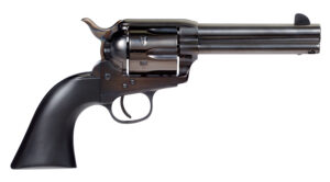 Taylors & Company 555161D Devil Anse  45 Colt (LC) 6rd 4.75" Blued Cylinder & Barrel Color Case Hardened Steel Frame Matte Black Wood Grip (Taylor Tuned)