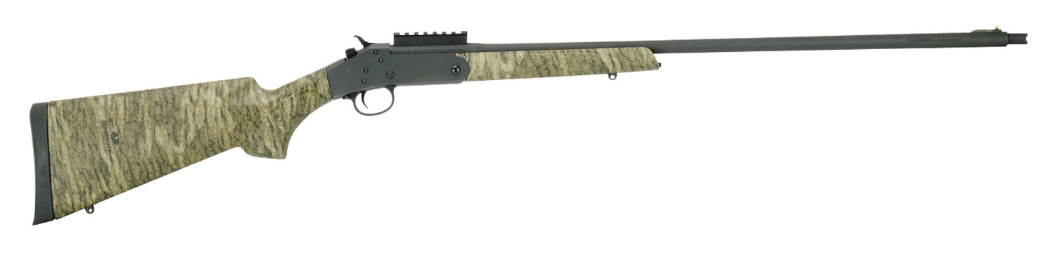 Stevens 19618 301 Turkey Full Size 20 Gauge Break Open 3" 1rd 26" Matte Black Steel Barrel, Picatinny Rail Carbon Steel Receiver, Sporter Mossy Oak Bottomland Synthetic Stock, Ambidextrous