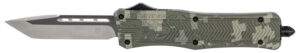 CobraTec Knives MADCCTK1MTNS CTK-1  Medium 3" OTF Tanto Plain D2 Steel Blade/Army DigiCamo Aluminum Handle Features Glass Breaker Includes Pocket Clip