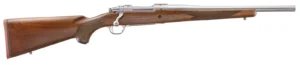 RUGER HAWKEYE HUNTER 308WIN RIFLE 16.6" T.B. WALNUT/STS 4RD