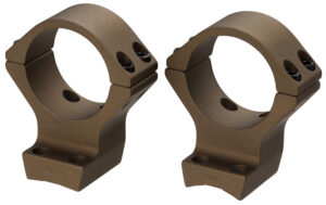Browning 12532 X-Bolt Scope Mount System X-Lock Burnt Bronze Cerakote Aluminum 1" Tube, Medium Rings