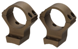 Browning 12542 X-Bolt Scope Mount System X-Lock Burnt Bronze Cerakote Aluminum 34mm Tube, High Rings