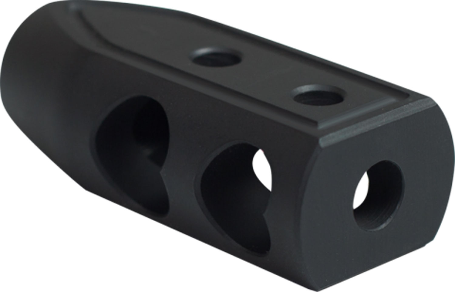 Timber Creek Outdoors 65HBBLC Heart Breaker Muzzle Brake Black Cerakote with 5/8"-24 tpi Threads for 6.5 Grendel AR-Platform