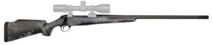 Fierce Firearms FCRG65PRC24TP Carbon Rage  Full Size 6.5 PRC 3+1, 24" Black C3 Carbon Fiber Barrel, Tungsten Gray Cerakote Titanium Receiver, Phantom Camo Fixed Fierce Tech C3 Stock, Right Hand