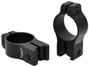 Warne V422M Rimfire Rings Vapor Matte Black Aluminum 1" Tube High Rimfire/Vertical Split 3/8" Dovetail, 0 MOA
