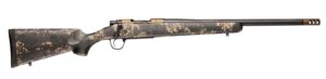 Christensen Arms 8010619400 Ridgeline FFT 7mm Rem Mag 3+1 22" Carbon Fiber/Threaded Barrel, Burnt Bronze Cerakote, Green with Black/Tan Accents Stock