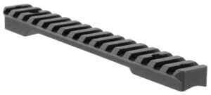 Talley PLM258763 Fierce Picatinny Rail  Black Anodized Long Action 20 MOA