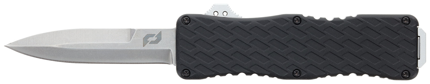 Schrade 1135967 Uproar  D/A OTF Bayonet Plain Satin D2 Steel Blade 4.25" Aluminum Handle