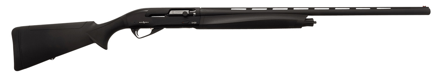 Silver Eagle Arms CAR12128BLK Carlyle  Full Size 12 Gauge Semi-Auto 3" 4+1 28" Black Cerakote Vent Rib Barrel, Black Steel Receiver, Fixed Black Synthetic Stock, Right Hand