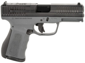 FMK FMKG49DG G3  9mm Luger 14+1 4" Stainless Steel Barrel, Black Optic Cut/Serrated Carbon Steel Slide, Dark Gray Polymer Frame w/Picatinny Rail, Black Backstrap Grip