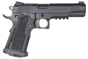 Girsan 395020 Witness2311  9mm Luger 17+1 5" Black Steel Barrel, Black Optic Ready/Serrated Steel Slide, Black Polymer Frame w/Beavertail & Picatinny Rail, Black Checkered Polymer Grip, Ambidextrous