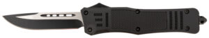 Steel River Knives T620BDP Spartan  3.75" Drop Point Black/Silver 440C SS Blade 5.5" Aluminum Zinc Alloy Handle