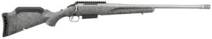 Ruger 46905 American II  Full Size 450 Bushmaster 3+1 20" Gun Metal Gray Cerakote Threaded Barrel & Alloy Steel Receiver w/Picatinny Rail, Gray Splatter Adj LOP Synthetic Stock
