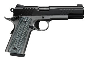 Savage Arms 67206 1911 Government 9mm Luger 10+1 5" Black Stainless Steel Barrel, Black Nitride Serrated Stainless Steel Slide, Stainless Steel Frame w/Beavertail, Black/Gray VZ Grip