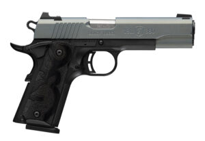 Browning 051992492 1911 Black Label Full Size Frame 380 ACP 8+1 4.25" Matte Stainless Steel Barrel, Northern Lights Cerakote Serrated Steel Slide, Matte Black Polymer Frame, Black Polymer Grip