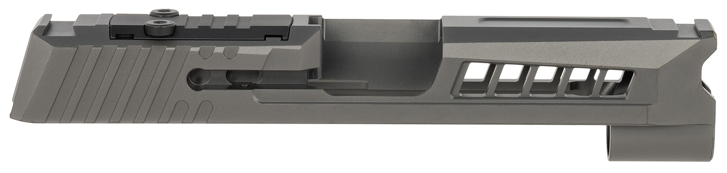 True Precision Inc TPP365XLSBCRMS Axiom Optic Cut Slide Fits Sig P365 XL Black DLC Anodized 416R Stainless Steel
