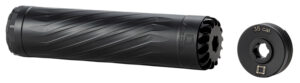 Anechoic X35B Anechox 35  35Cal/338Lapua/338/35Magnums Black Stainless Steel/Titanium 1 3/8"x24 w/ 1/2"x28 DTA