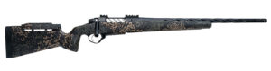 Seekins Precision 0011710213-F Havak PH3 6 Creedmoor 24" Black Fluted Threaded Barrel, Black Picatinny Rail Steel Receiver, Adj Cheek Riser Woodland Shadow Synthetic Stock