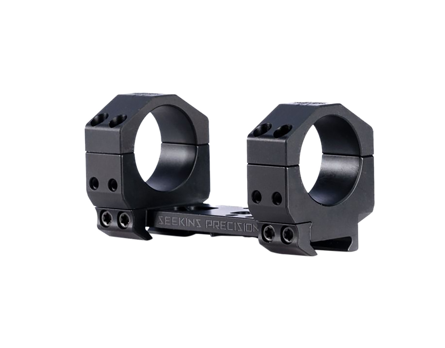 Seekins Precision 0010650100-F Precision Mount Black 7075 Aluminum 34mm Tube