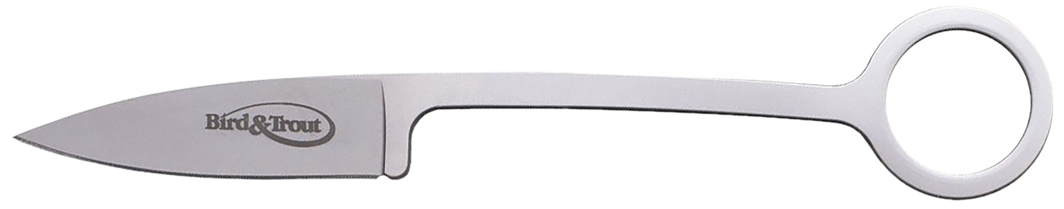 Cold Steel CS20BTJ Bird & Trout  2.25" AUS-8A SS Plain Drop Point Bead Blasted Blade, 4.06" Bead Blasted AUS-8A SS Handle