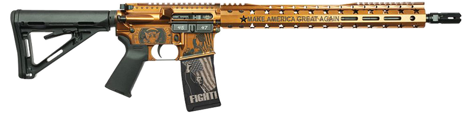 Black Rain Ordnance 24111204C Spec15 5.56 NATO 30+1 16" Black Nitride Stainless Steel Barrel, Aluminum Receiver, 15" Slim M-LOK Handguard, Magpul Black Polymer Stock, Black Magpul Grip
