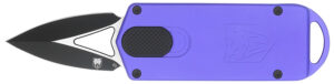 CobraTec Knives CTASPPUR ASP  1.94" OTF Dagger Plain D2 Steel Blade, 3.31" Purple Aluminum Handle