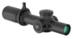 Swampfox Optics THK16241GB Tomahawk II  Black 1-6x24mm 30mm Tube BDC Green Reticle