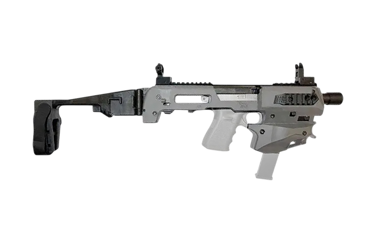 Meta Tactical Llc MCKGEN3TU Micro Conversion Kit Fits Glock Gen3 Tungsten Synthetic Stock