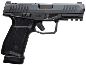 AREX 815537024074 Delta M Gen2 Compact Frame 9mm Luger 15+1 4" Black Steel Barrel, Black Nitride Steel Optic Cut/Serrated Slide, Black Polymer Frame w/Picatinny Rail, Black Stippled Grip, Ambidextrous