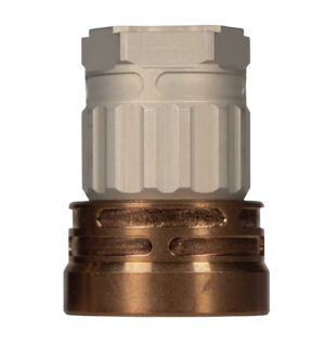Q LLC ACCE9MOUNTTRILUGCLEAR Erect9r Three-Way Mount 9mm Aluminum/Stainless Steel Clear Hardcoat Anodized Tan