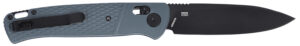CRKT K430GKP Counterpart  EDC 3.38" Folding Drop Point Plain Black Oxide 12C27 Sandvik SS Blade, Gray Textured GRN Handle