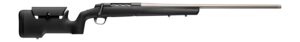 Browning 036120294 X-Bolt 2 Special Max LR Full Size 6.5 PRC 3+1 24" Matte Stainless Heavy Sporter Threaded Barrel, Matte Stainless Stainless Steel Drilled & Tapped Receiver, Black Adjustable Max Synt