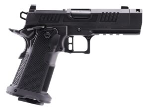 Alpha Foxtrot AA47X1QIG-XDBK19 AF1911 Romulus 9mm Luger 20+1 3.50" Black DLC Stainless Steel Threaded Compensated Barrel, Optic Ready/Serrated Slide & Frame w/Beavertail & Picatinny Rail, Aluminum Gri
