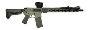 Shark Coast Tactical SCC04137GKNL Grassy Knoll Bundle 5.56 NATO 30+1 16" Black Melonite Threaded Barrel, 2-Tone Green Cerakote Aluminum Receiver w/Picatinny Rail, M-LOK Handguard, Magpul MOE SL OD Gre