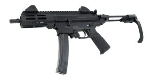 MAC 12755002 IX  9mm Luger 6.50" Black Anodized Threaded Barrel & Receiver w/Picatinny Rail, M-LOK Handguard, Black Polymer Tailhook Retractable Brace