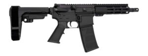Andro Corp Industries 5568CB ACI-15 CQB 5.56 NATO 30+1 8" Black Nitride Threaded Barrel, Black Anodized Aluminum Receiver w/Picatinny Rail, M-LOK Handguard, Black Polymer SBA3 Pistol Brace, Black A2 G