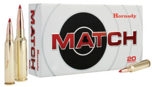 Hornady 80966 Match  308Win 168gr Extremely Low Drag Match 20 Per Box/10 Case