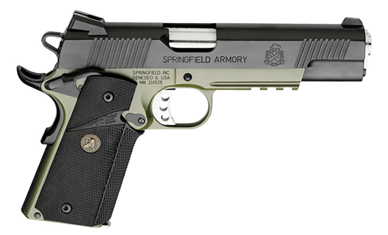 1911 Loaded 45 5" MC ODG,Blk NS CA 2/7