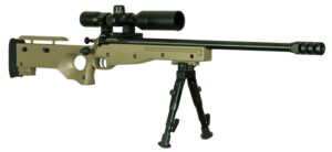 Crickett KSA2152 CPR Complete Package Youth 22 LR 1rd 16.12" Threaded Bull Barrel w/Muzzle Brake, Adjustable Cheek Comb FDE Synthetic Stock, 10 3/8"-11 1/8" LOP, Integrated Buttstock & Forend Crickett