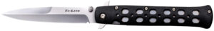 Cold Steel 26SP Ti-Lite  4" Folding Plain Spear Point Japanese AUS-8A SS Blade/ Black Zy-Ex Handle