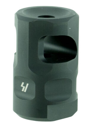 Strike Industries SAILCOMP Sail Comp  Black Steel with 1/2"-28 tpi Threads, 1.57" OAL & 0.26" Diameter for 223 Rem, 5.56x45mm NATO AR-Platform