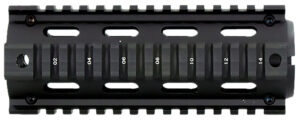 Aim Sports MT021 M4 Handguard 6" Carbine Style Made of Aluminum with Black Anodized Finish & Quad Rail