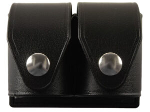 HKS 203PLBN SpeedLoader Case  Double Black Large Hytrel Belt Loop Fits S&W/Ruger/Colt/Taurus/Dan Wesson Belts 2.25" Wide