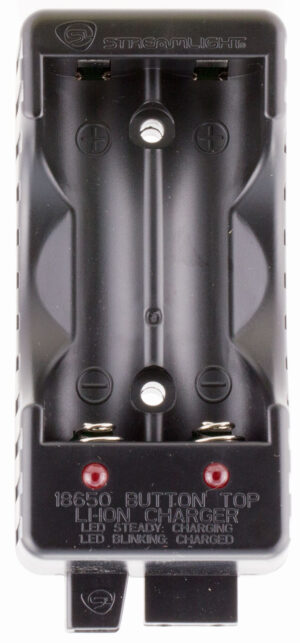Streamlight 22100 Battery Charger Dual Channel Black 18650 Li-ion Rechargeable Battery