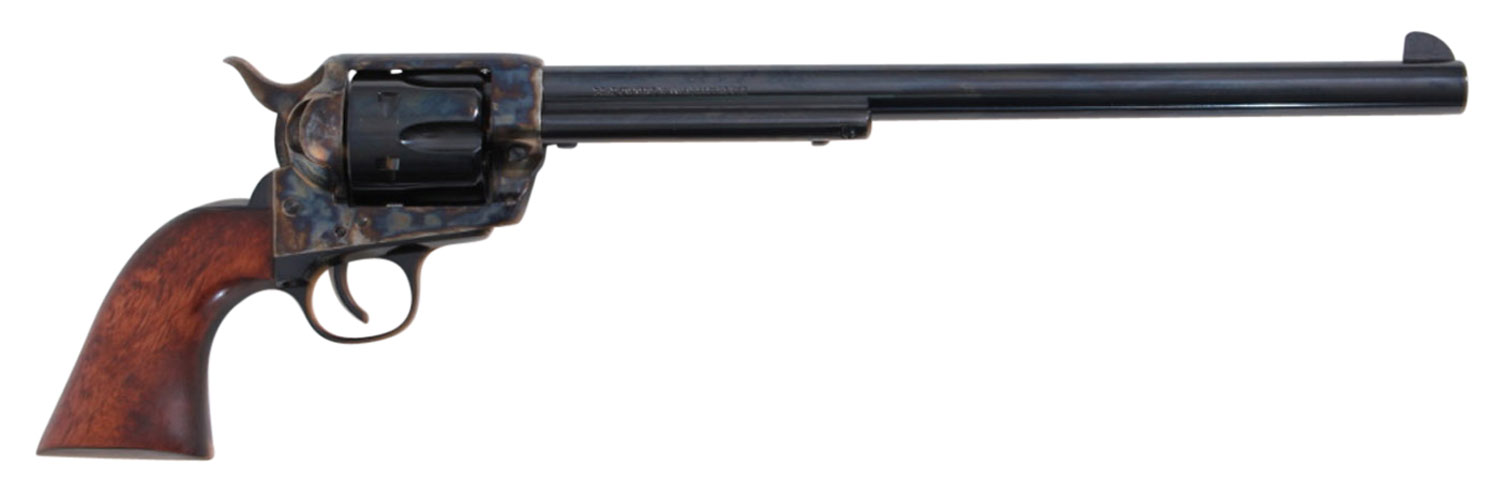 Traditions SAT73103 1873 Buntline 45 Colt (LC) 6rd 12" Blued Cylinder & Barrel Color Case Hardened Steel Frame Walnut Grip