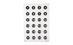 ACTION TGT 24 3" NMBR CIRCLES 100PK