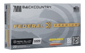 FED GLD MDL BERG 7MM BC 195GR 20/200