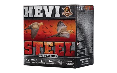 HEVI STL UPLND 12GA 2.75" #6 25/250